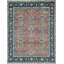 Hand-Knotted High-Quality Red and Blue Area Rug