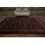 Tapis élégant marron foncé avec motifs géométriques complexes 8 x 12