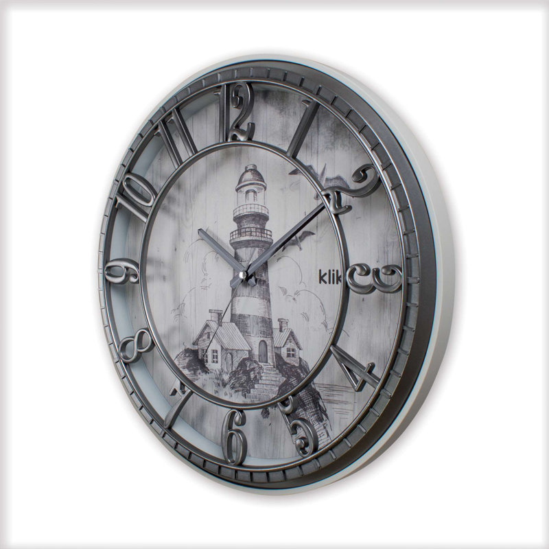 Horloge murale élégante 15,7 po x 15,7 po, argentée | Mouvement de mouvement silencieux, 90% plastique et 10% verre | Parfait pour la décoration de la maison et du bureau, design élégant avec esthétique moderne