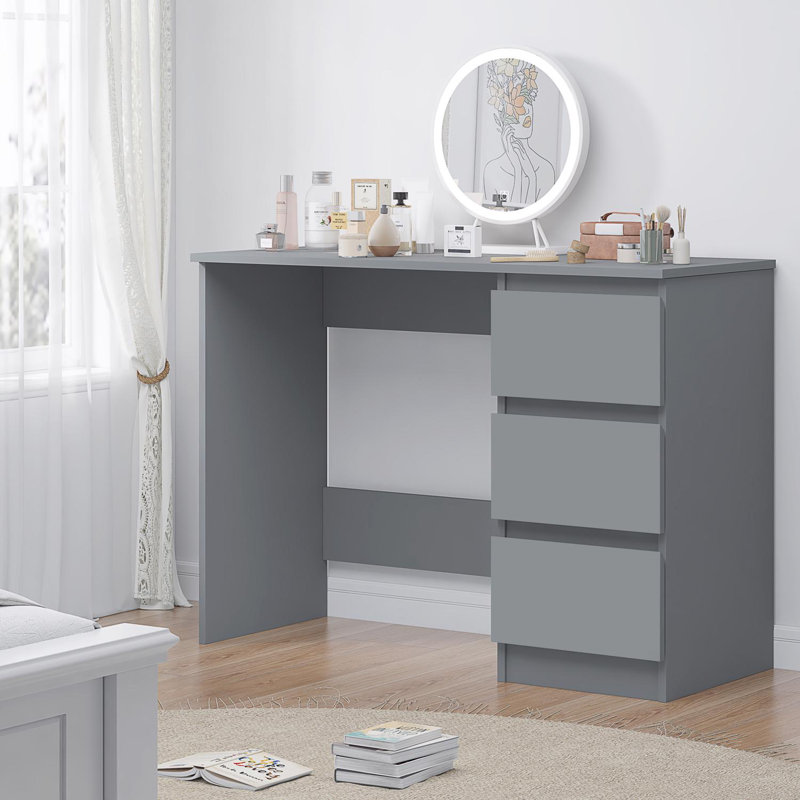 Warren Dressing Table - Matt Dark Grey