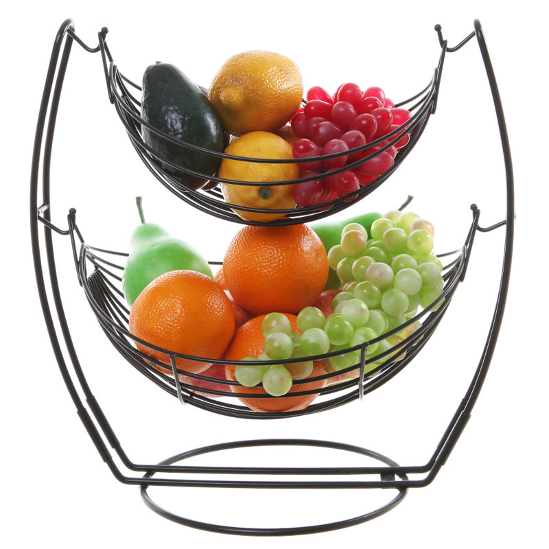 Metal Decorative Basket, Black