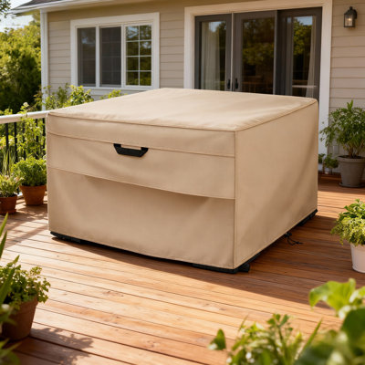 Rectangular Fire Pit Cover,Waterproof Heavy Duty 600D Outdoor Fire Table Cover by Latitude Run