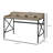 Ciel Metal Base Writing Desk with Power Outlet