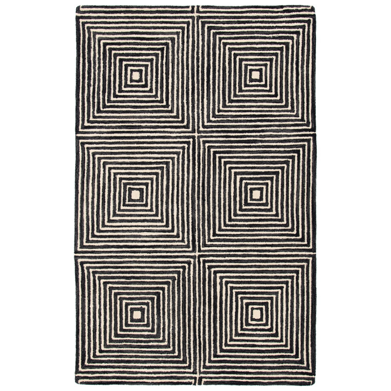 Swansea Wool Geometric Indoor Rug, Rectangle 5' x 8'