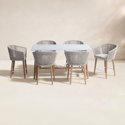 Boyd 72" Eucalyptus Patio Dining Set