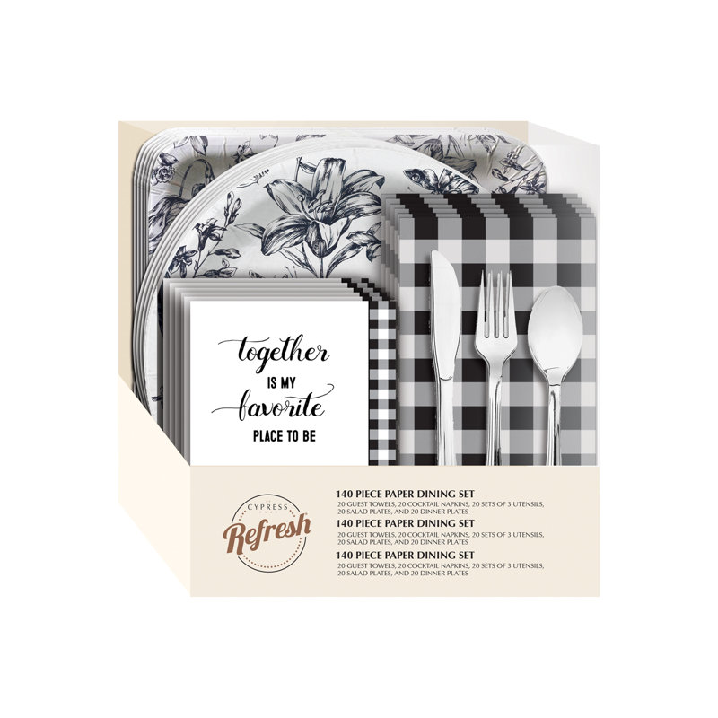 Ensemble de fournitures pour 10 invités
