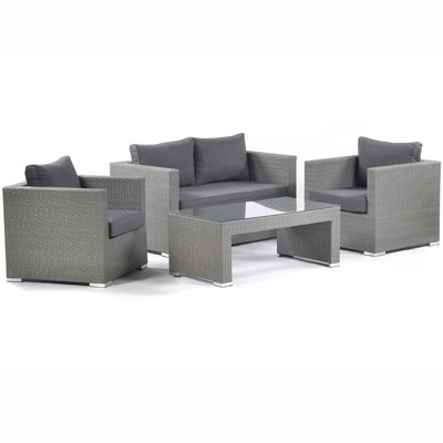 Ashong 4 Seater Rattan Sofa Set