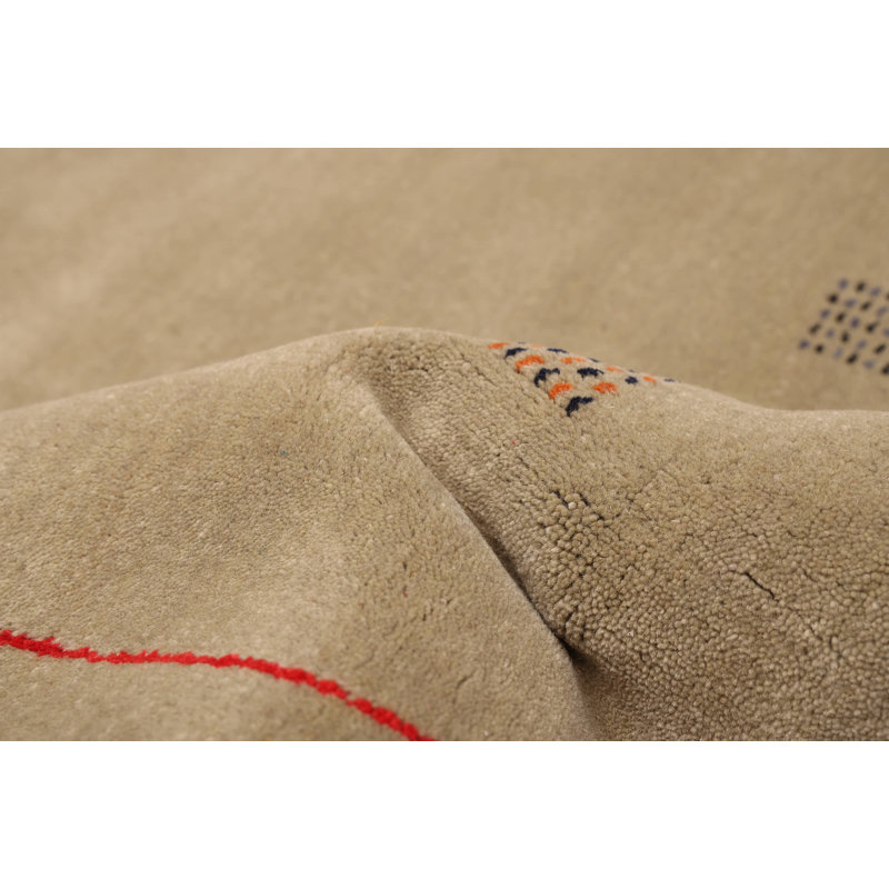 Tapis sauge Kashkuli Gabbeh 4 pi 7 po x 6 pi 5 po