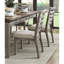 Ensemble de chaises d'appoint de style traditionnel gris à finition grise 2 pièces