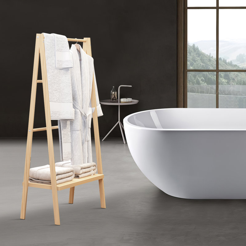 Emajean Bamboo Bathroom Shelves
