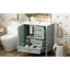 Ensemble de meuble-lavabo moderne avec ensemble lavabo 30 po, meuble-lavabo moderne avec porte à fermeture douce et 3 tiroirs, structure en bois massif (vert)-2088683579-2088683570