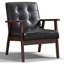 Chaise d'appoint Salma l 25 po avec pieds en bois massif Salma-111045822-124296875