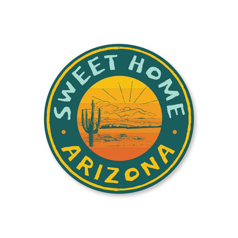 Plaque Arizona, H 12 po x l 12 po x P 0,04 po