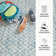 Melange Diamond Blue Machine Washable Rug