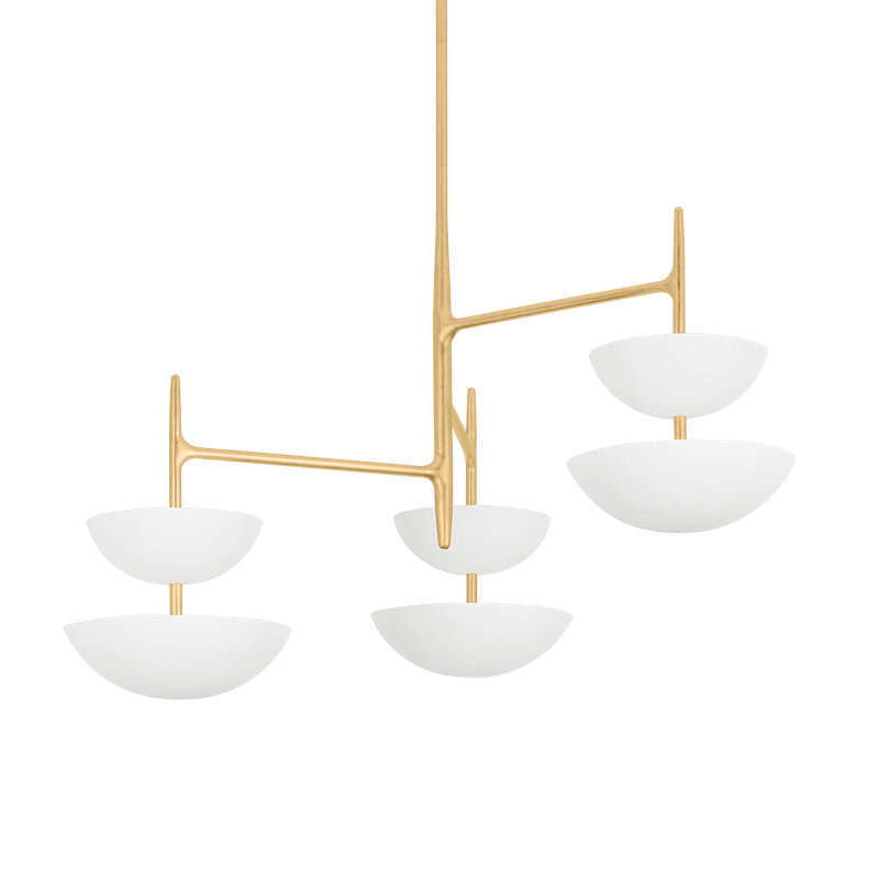 Evander Chandelier, 6, 29.50" H x 42" W x 42" D