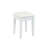 White Makeup Vanity And Stool With Reversible Mirror, Elegant Design For A Timeless Look, 5 Drawers Of Various Sizes, Molding On Table Legs, Organized Storage,