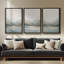 Art mural encadré sur toile, impressions murales abstraites rétro 24 "x 36"-865124466-865124468