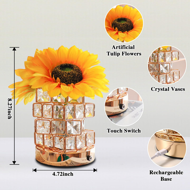 Sunflower Table Lamp USB Rechargeable