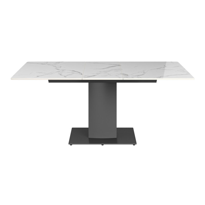 Cykana Metal Base Dining Table, White