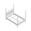 Venice Solid Wood Four Poster Bed-20723086-20723088