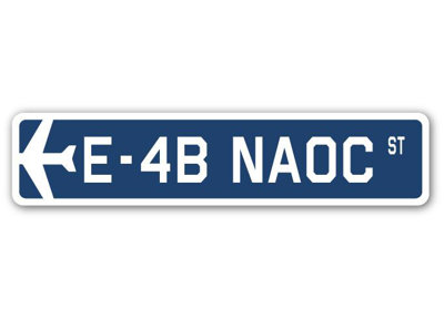 Plaque de rue Barnum E-4B Naoc Air Force