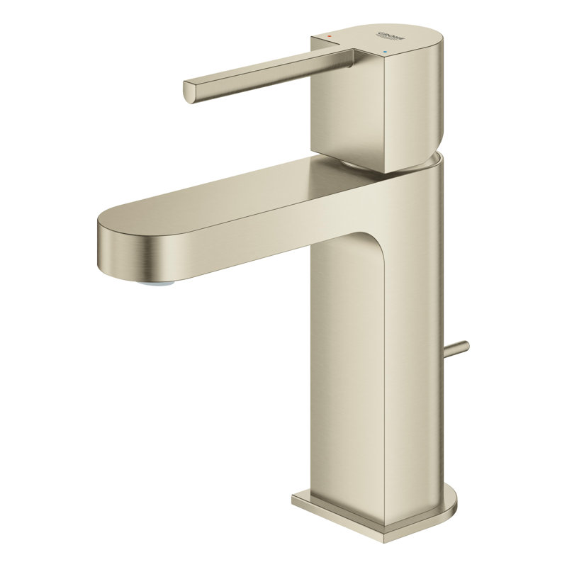Robinet de salle de bain monotrou avec drain Plus, Nickel brossé Infinity