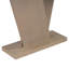 Console Mirod avec placage en bois naturel, base en V pour une polyvalence classique, parfaite pour exposer vos articles préférés, assemblage facile-1350930657