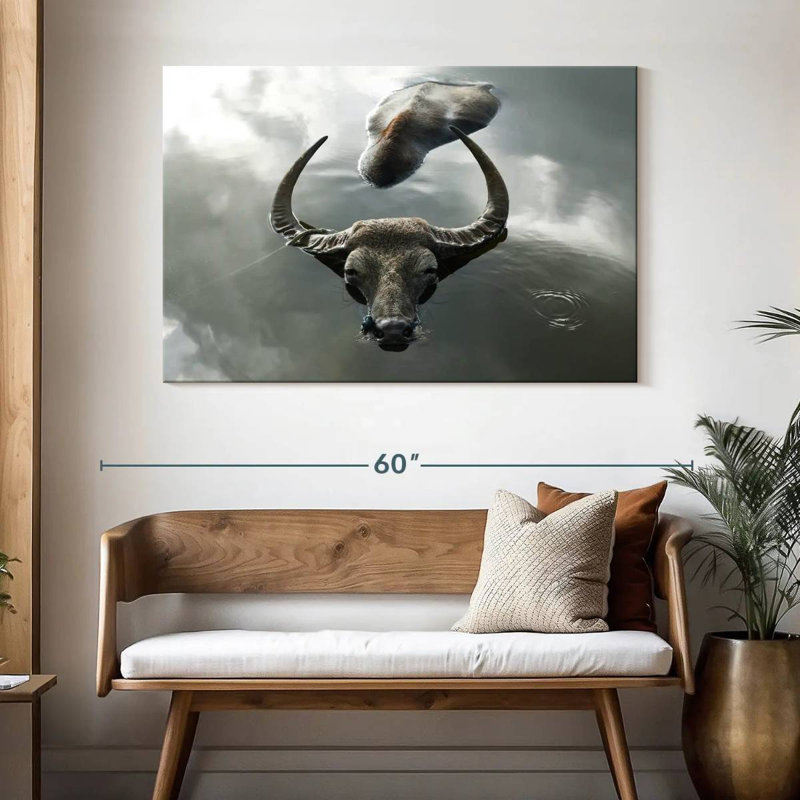 Bathing Buffalo