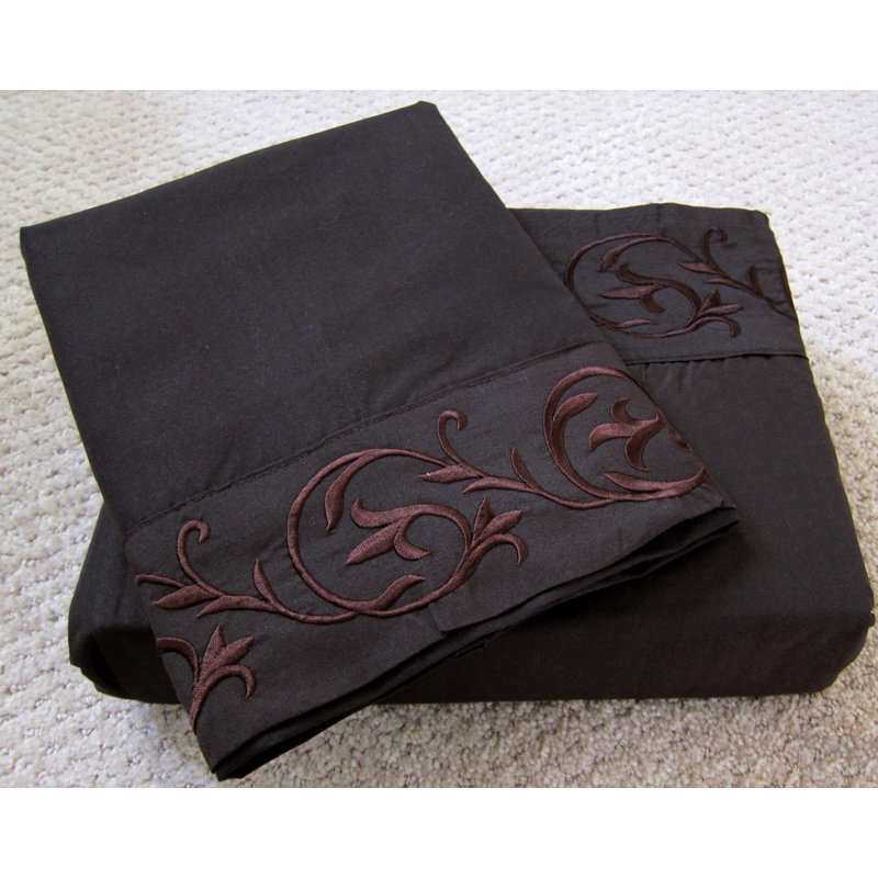100% Cotton Fitted Sheet, Queen Sheet Set + 1 Fitted Sheet + 2 Pillowcases, Blue