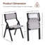 Chaises pliantes en bois, siège tissé-1531678457-1531678456