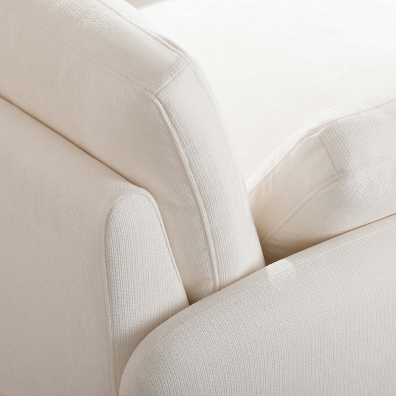 Oversized Chenille Single Sofa Chair with Pillows, Green Chenille