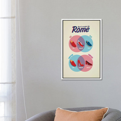Rome by Stephen Wildish - Floater Frame Print on Canvas