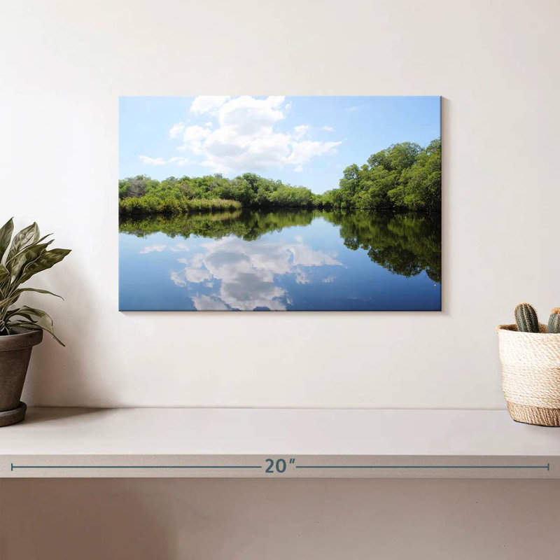 Reflet des arbres du lac Alvord