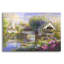 Art mural en verre épique 16 po x 12 po «pittoresque pont couvert» par Nicky Boehme