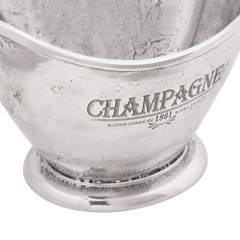  Ice Bucket Silver Aluminium 36 X 25 X 26 Cm Stylish Design