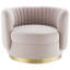 Chaise pivotante en velours performance Embrace-100565373