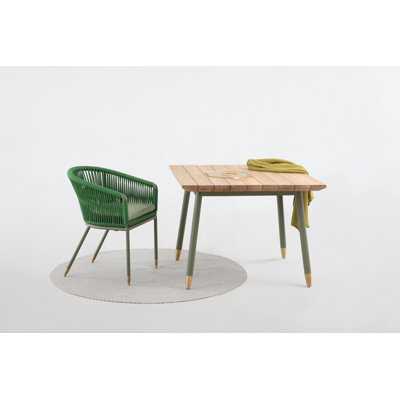 Plank Outdoor Square Dining Table