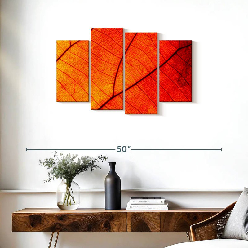 Harnek Autumn Leaf Venation, H 22 po x l 36 po