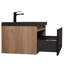 Meuble-lavabo flottant simple 36 po avec lavabo à surface solide Dhruven