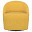 Fauteuil pivotant rembourré jaune moutarde-1619122409