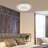 1-Light Chrome LED Flush Mount With Clear Crystal Accents