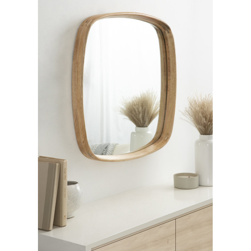 Miroir mural Prema 20 x 30, Naturel, 30 po x 20 po, Rectangle