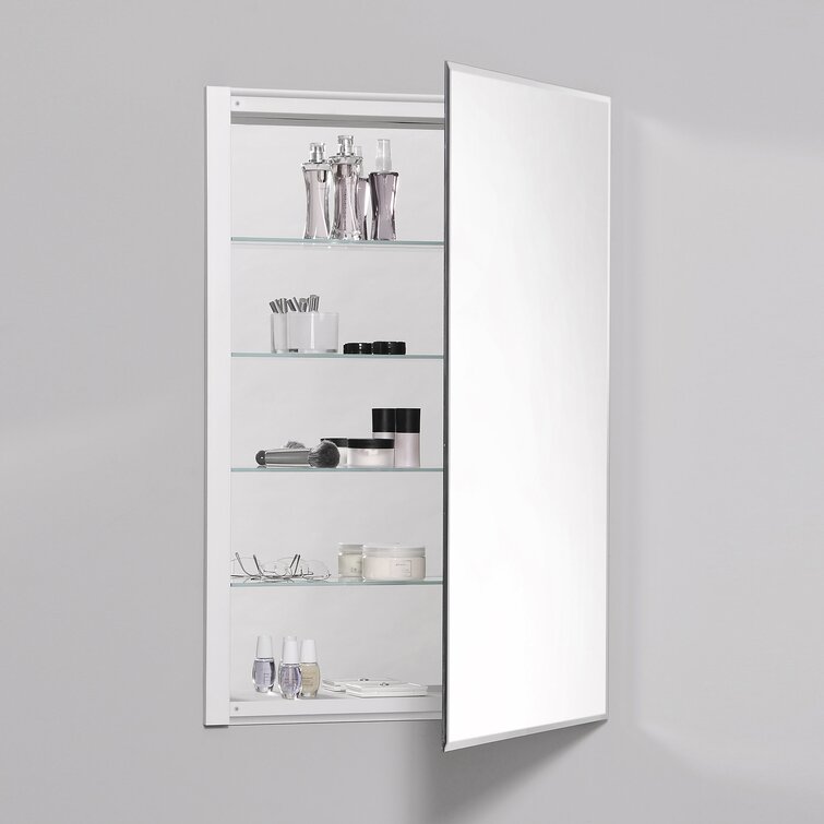 R3 Series Recessed or Surface Mount Frameless Medicine Cabinet with 3 Adjustable Shelves