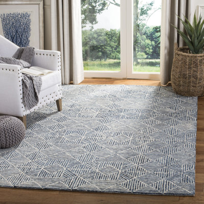 Geometric Hand Woven Area Rug