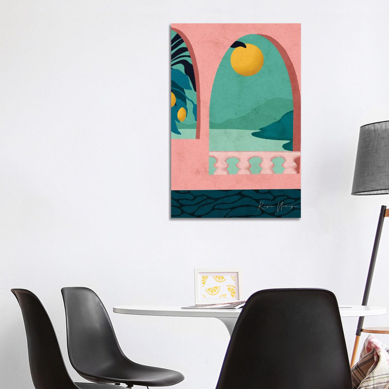 «Positano» par Reyna Noriega, impression sur toile tendue, H 40 po x l 26 po x P 1,5 po