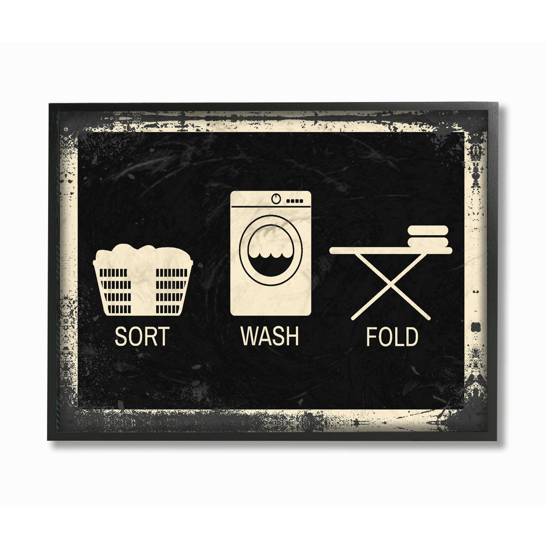 " Sort Wash Fold Symbols Industrial " Winston Porter