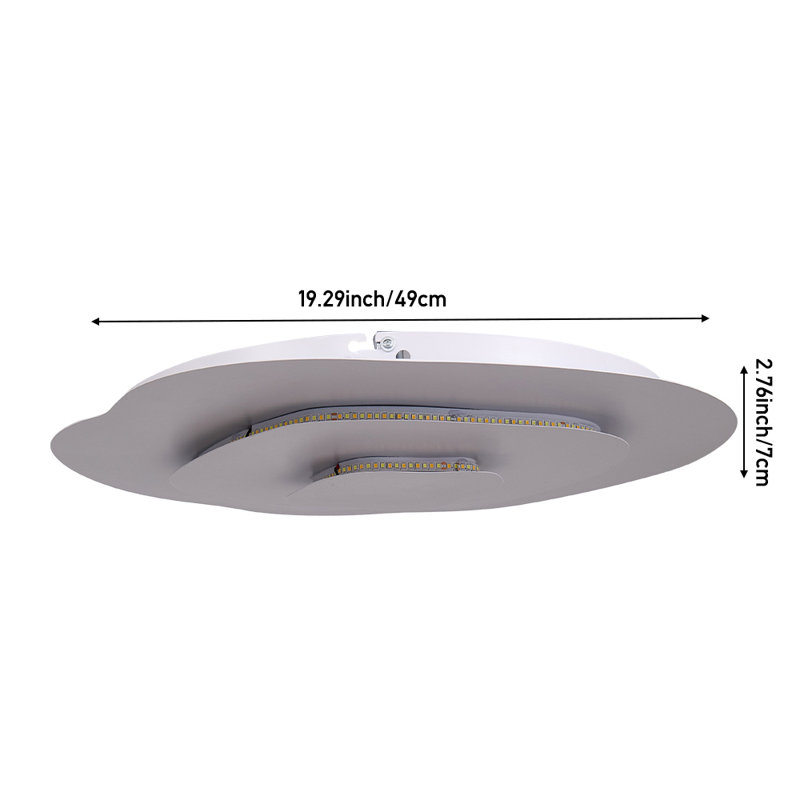 Aluminium LED Flush Mount, 50