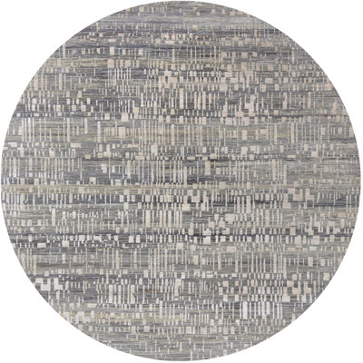 Tapis abstrait gris / vert Bogarella