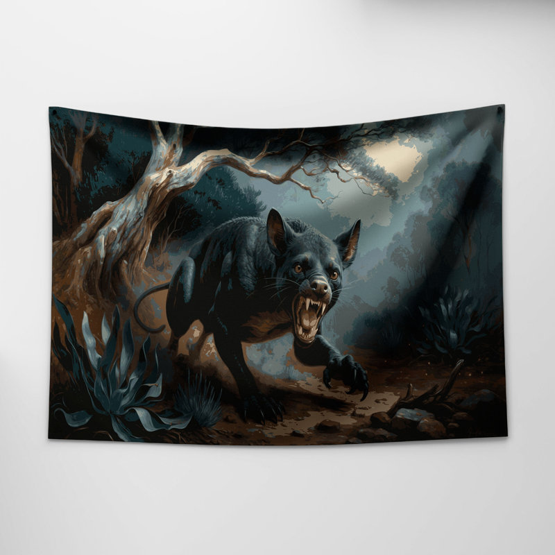 Tapisserie murale «Wildlife Tasmanian Devil», 68 po x 80 po
