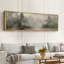 Grande impression sur toile encadrée, impression de paysage abstrait de forêt neutre pour décoration intérieure rétro-119329001-119329002
